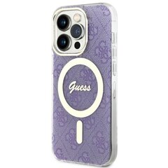 Guess GUHMP14LH4STU iPhone 14 Pro 6.1" purpurowy|purple hardcase 4G MagSafe цена и информация | Чехлы для телефонов | hansapost.ee