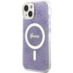 Guess GUHMP14MH4STU iPhone 14 Plus 6.7" purpurowy|purple hardcase 4G MagSafe цена и информация | Чехлы для телефонов | hansapost.ee