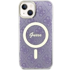Guess GUHMP14MH4STU iPhone 14 Plus 6.7" purpurowy|purple hardcase 4G MagSafe цена и информация | Чехлы для телефонов | hansapost.ee