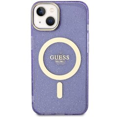 Guess GUHMP14MHCMCGU iPhone 14 Plus 6.7" purpurowy|purple hardcase Glitter Gold MagSafe цена и информация | Чехлы для телефонов | hansapost.ee