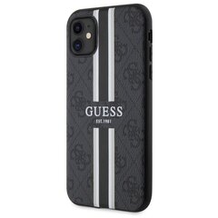 Guess GUHMP14XP4RPSK iPhone 14 Pro Max 6.7" czarny|black hardcase 4G Printed Stripes MagSafe цена и информация | Чехлы для телефонов | hansapost.ee