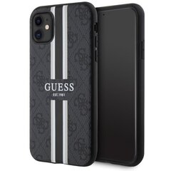 Guess GUHMP14XP4RPSK iPhone 14 Pro Max 6.7" czarny|black hardcase 4G Printed Stripes MagSafe цена и информация | Чехлы для телефонов | hansapost.ee