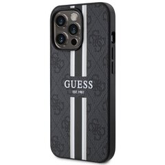 Guess GUHMP14XP4RPSK iPhone 14 Pro Max 6.7" czarny|black hardcase 4G Printed Stripes MagSafe цена и информация | Чехлы для телефонов | hansapost.ee
