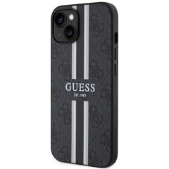 Guess GUHMP14MP4RPSK iPhone 14 Plus 6,7" czarny|black hardcase 4G Printed Stripes MagSafe цена и информация | Чехлы для телефонов | hansapost.ee