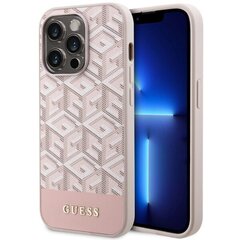 Guess GUHMP14MHGCFSEP iPhone 14 Plus 6,7" różowy|pink hard case GCube Stripes MagSafe цена и информация | Чехлы для телефонов | hansapost.ee