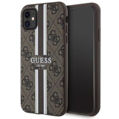 Guess GUHMP14XP4RPSW iPhone 14 Pro Max 6.7" brązowy|brown hardcase 4G Printed Stripes MagSafe цена и информация | Чехлы для телефонов | hansapost.ee