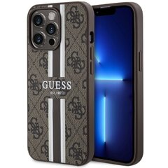 Guess GUHMP13LP4RPSW iPhone 13 Pro | 13 6.1" brązowy|brown hardcase 4G Printed Stripes MagSafe цена и информация | Чехлы для телефонов | hansapost.ee