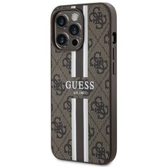 Guess GUHMP13LP4RPSW iPhone 13 Pro | 13 6.1" brązowy|brown hardcase 4G Printed Stripes MagSafe цена и информация | Чехлы для телефонов | hansapost.ee