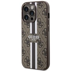 Guess GUHMP14XP4RPSW iPhone 14 Pro Max 6.7" brązowy|brown hardcase 4G Printed Stripes MagSafe цена и информация | Чехлы для телефонов | hansapost.ee