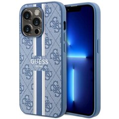 Guess GUHMP14LP4RPSB iPhone 14 Pro 6.1" niebieski|blue hardcase 4G Printed Stripes MagSafe цена и информация | Чехлы для телефонов | hansapost.ee