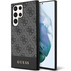 Guess GUHCS23LG4GLGR S23 Ultra S918 czarny|black hardcase 4G Stripe Collection цена и информация | Чехлы для телефонов | hansapost.ee