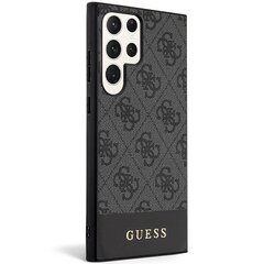 Guess GUHCS23LG4GLGR S23 Ultra S918 czarny|black hardcase 4G Stripe Collection цена и информация | Чехлы для телефонов | hansapost.ee