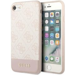 Guess GUHCI8G4GLPI iPhone 7|8|SE 2020 | SE 2022 różowy|pink hard case 4G Stripe Collection цена и информация | Чехлы для телефонов | hansapost.ee