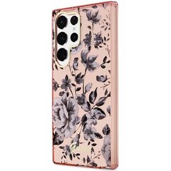 Guess GUHCS23LHCFWSP S23 Ultra S918 różowy|pink hardcase Flower Collection цена и информация | Чехлы для телефонов | hansapost.ee