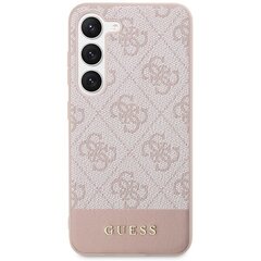 Guess GUHCS23SG4GLPI S23 S911 różowy|pink hard case 4G Stripe Collection цена и информация | Чехлы для телефонов | hansapost.ee