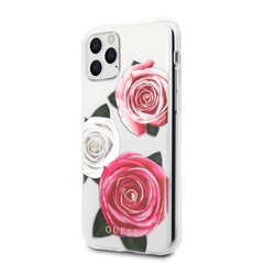 Guess GUHCN58ROSTRT iPhone 11 Pro transparent hardcase Flower Desire Pink & White Rose цена и информация | Чехлы для телефонов | hansapost.ee