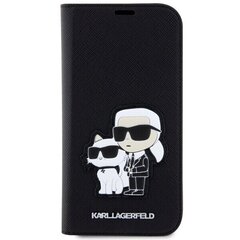 Karl Lagerfeld KLBKP14SSANKCPK iPhone 14 6.1" bookcase czarny|black Saffiano Karl & Choupette цена и информация | Чехлы для телефонов | hansapost.ee