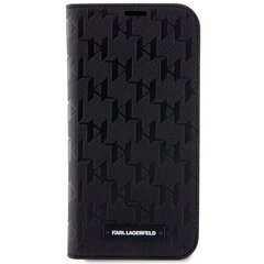 Karl Lagerfeld KLBKP14XSAKLHPK iPhone 14 Pro Max 6.7" bookcase czarny|black Saffiano Monogram цена и информация | Чехлы для телефонов | hansapost.ee