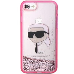 Karl Lagerfeld KLHCI8LNKHCP iPhone 7|8| SE 2020 | SE 2022 różowy|pink hardcase Glitter Karl Head цена и информация | Чехлы для телефонов | hansapost.ee