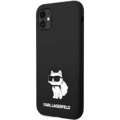 Karl Lagerfeld KLHCN61SNCHBCK iPhone 11| XR hardcase czarny|black Silicone Choupette цена и информация | Чехлы для телефонов | hansapost.ee