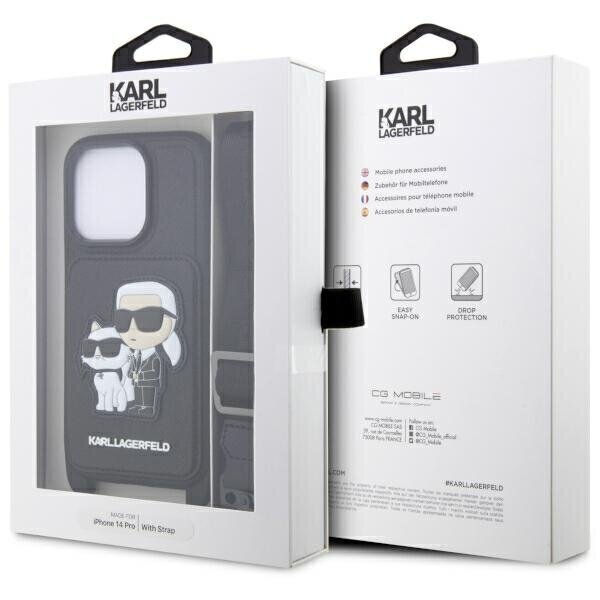 Karl Lagerfeld KLHCP14LCSAKCPMK, must hind ja info | Telefonide kaitsekaaned ja -ümbrised | hansapost.ee