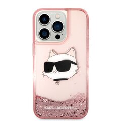 Karl Lagerfeld KLHCP14XLNCHCP iPhone 14 Pro Max 6,7" różowy|pink hardcase Glitter Choupette Head цена и информация | Чехлы для телефонов | hansapost.ee
