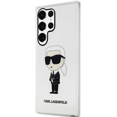 Karl Lagerfeld KLHCS23LHNIKTCT S23 Ultra S918 transparent hardcase Ikonik Karl Lagerfeld цена и информация | Чехлы для телефонов | hansapost.ee