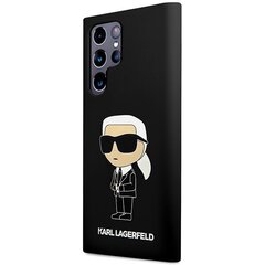 Karl Lagerfeld KLHCS23LSNIKBCK S23 Ultra S918 hardcase czarny|black Silicone Ikonik цена и информация | Чехлы для телефонов | hansapost.ee