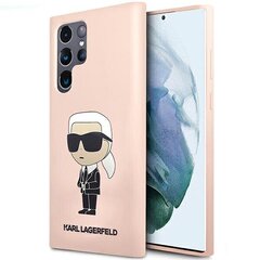 Karl Lagerfeld KLHCS23LSNIKBCP Sam S23 Ultra S918 hardcase różowy|pink Silicone Ikonik цена и информация | Чехлы для телефонов | hansapost.ee
