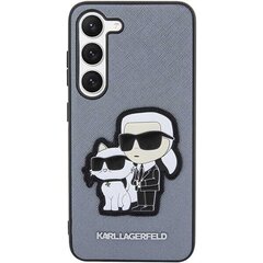Karl Lagerfeld KLHCS23MSANKCPG S23+ S916 hardcase szary|grey Saffiano Karl & Choupette цена и информация | Чехлы для телефонов | hansapost.ee