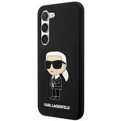 Karl Lagerfeld KLHCS23SSNIKBCK S23 S911 hardcase czarny|black Silicone Ikonik цена и информация | Чехлы для телефонов | hansapost.ee