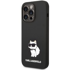 Karl Lagerfeld KLHMP14XSNCHBCK iPhone 14 Pro Max 6,7" hardcase czarny|black Silicone Choupette MagSafe цена и информация | Чехлы для телефонов | hansapost.ee