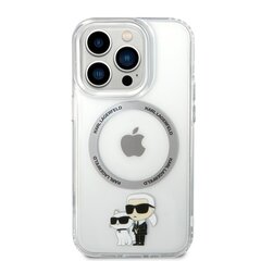 Original Pouch KARL LAGERFELD Ring Stand Karl Head MagSafe KLHMP15XHMRSKHH for Iphone 15 Pro Max White цена и информация | Чехлы для телефонов | hansapost.ee