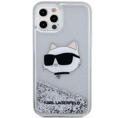 Karl Lagerfeld KLHCP14XG2CPS iPhone 14 Pro Max 6,7" srebrny|silver hardcase Glitter Choupette Patch цена и информация | Чехлы для телефонов | hansapost.ee