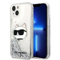 Karl Lagerfeld KLHCP14XG2CPS iPhone 14 Pro Max 6,7" srebrny|silver hardcase Glitter Choupette Patch цена и информация | Чехлы для телефонов | hansapost.ee