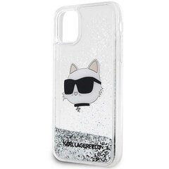 Karl Lagerfeld KLHCN61LNCHCS iPhone 11| XR srebrny|silver hardcase Glitter Choupette Head цена и информация | Чехлы для телефонов | hansapost.ee