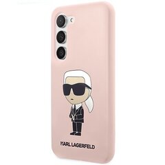 Karl Lagerfeld KLHCS23SSNIKBCP S23 S911 hardcase różowy|pink Silicone Ikonik цена и информация | Чехлы для телефонов | hansapost.ee