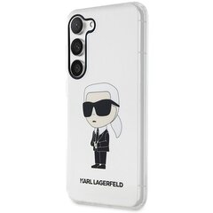 Karl Lagerfeld KLHCS23MHNIKTCT S23+ S916 transparent hardcase Ikonik Karl Lagerfeld цена и информация | Чехлы для телефонов | hansapost.ee
