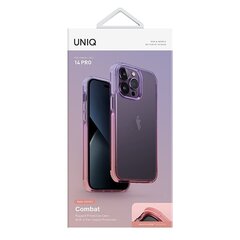 UNIQ etui Combat Duo iPhone 14 Pro 6,1" liliowo-różowy|lilac lavender-pink цена и информация | Чехлы для телефонов | hansapost.ee