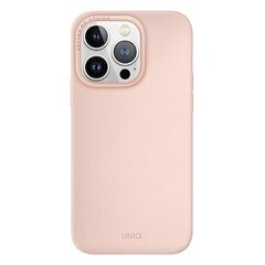 UNIQ etui Lino Hue iPhone 14 Pro 6,1" Magclick Charging rózowy|blush pink цена и информация | Чехлы для телефонов | hansapost.ee