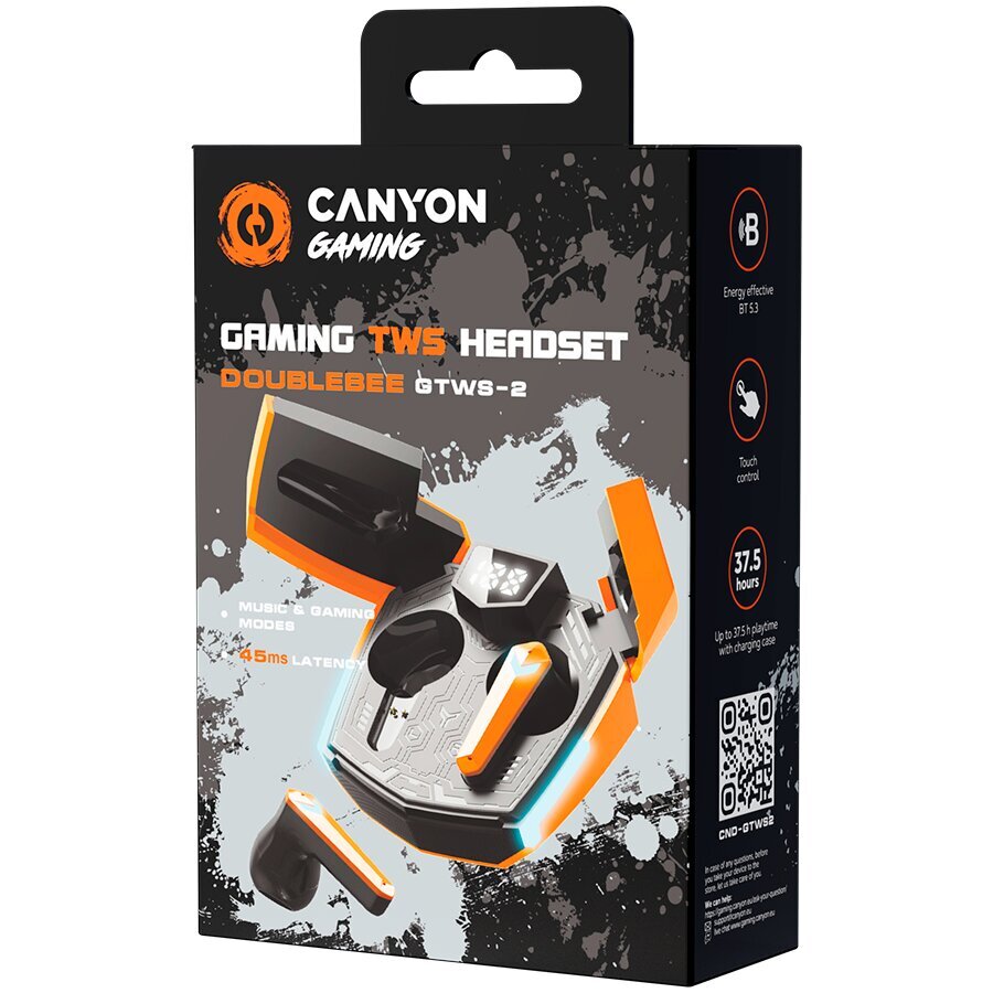 Canyon DoubleBee GTWS-2 Orange CND-GTWS2O цена и информация | Kõrvaklapid | hansapost.ee