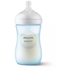 Pudel Philips Avent Natural Response, sinine, 1 kuu+, 260 ml price and information | Baby bottles and accessories | hansapost.ee