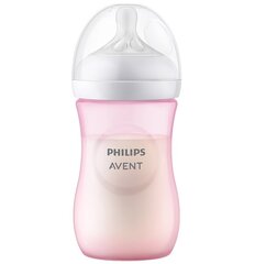 Pudel Philips Avent Natural Response, roosa, 1 kuu+, 260 ml price and information | Baby bottles and accessories | hansapost.ee