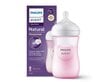 Pudel Philips Avent Natural Response, roosa, 1 kuu+, 260 ml hind ja info | Lutipudelid ja tarvikud | hansapost.ee