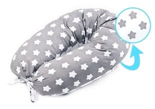 Söötmispadi Sensillo Maternity Croll Xl Grey Stars, 180 cm hind ja info | Imetamispadjad, raseduspadjad | hansapost.ee