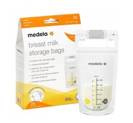 Пакеты для грудного молока Medela, 25 шт. цена и информация | Medela Товары для детей и младенцев | hansapost.ee