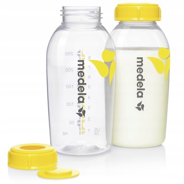 Piima säilituspudelid Medela 0075, 250 ml, 2 tk. цена и информация | Lutipudelid ja tarvikud | hansapost.ee