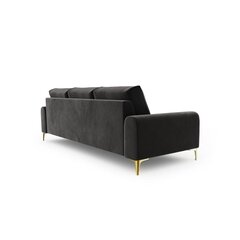 Трехместный диван Velvet Larnite, 222x102x90 см, темно-серый цена и информация | Диваны | hansapost.ee