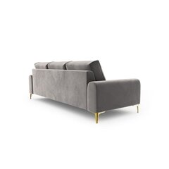 Трехместный диван Velvet Larnite, 222x102x90 см, светло-серый цвет цена и информация | Диваны | hansapost.ee