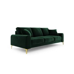 Трехместный диван Velvet Larnite, 222x102x90 см, темно-зеленый цена и информация | Диваны | hansapost.ee